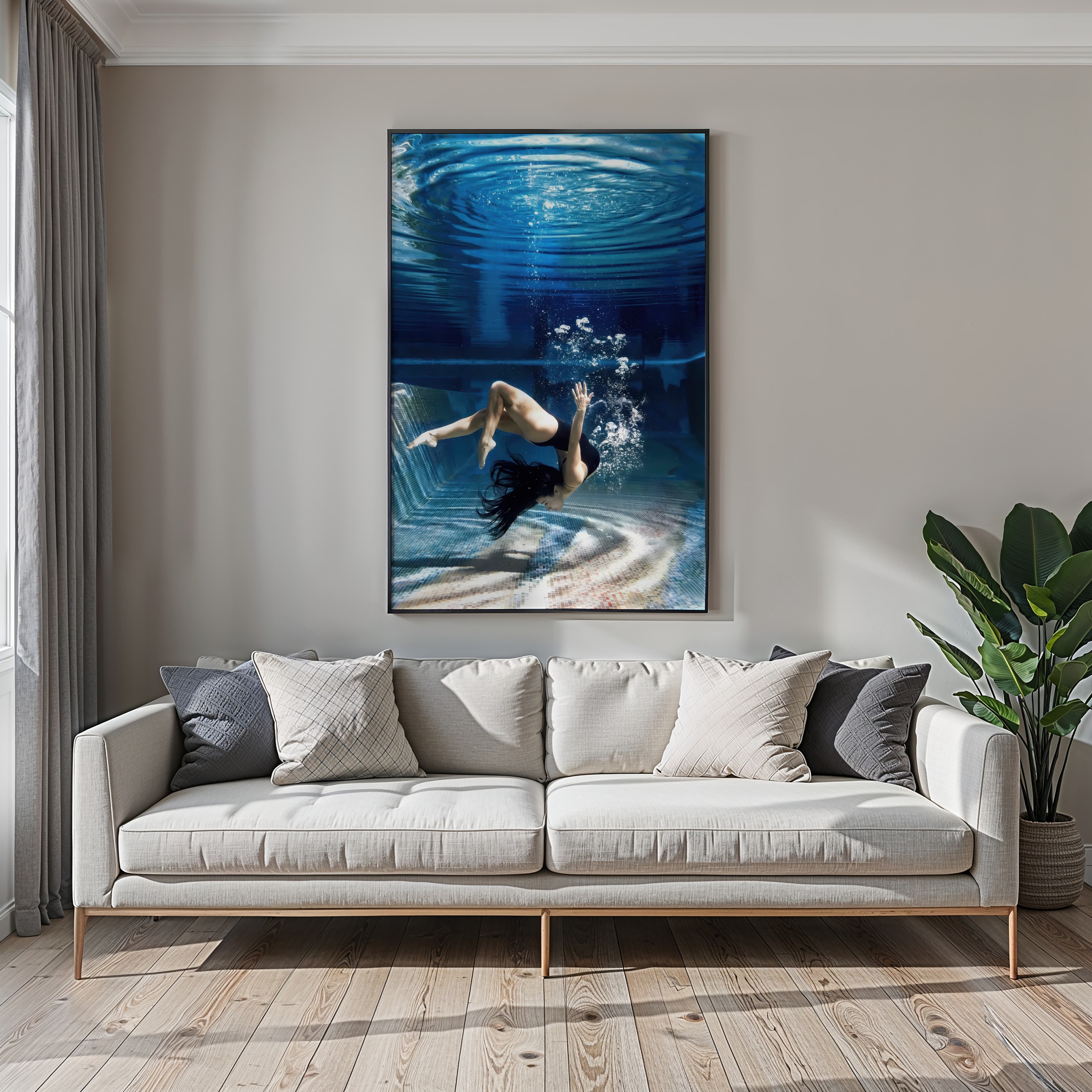 Underwater Woman Print