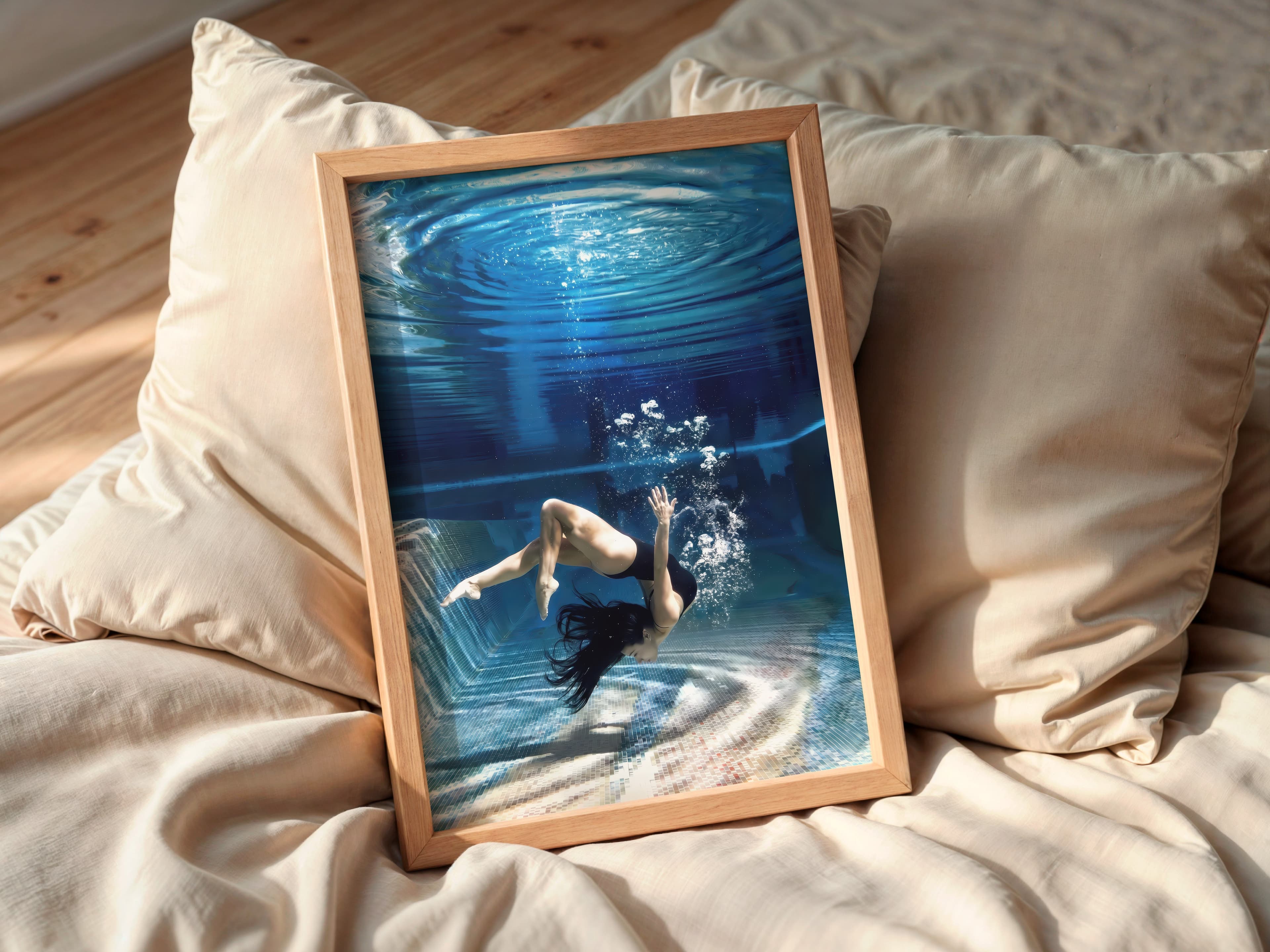 Underwater Woman Print