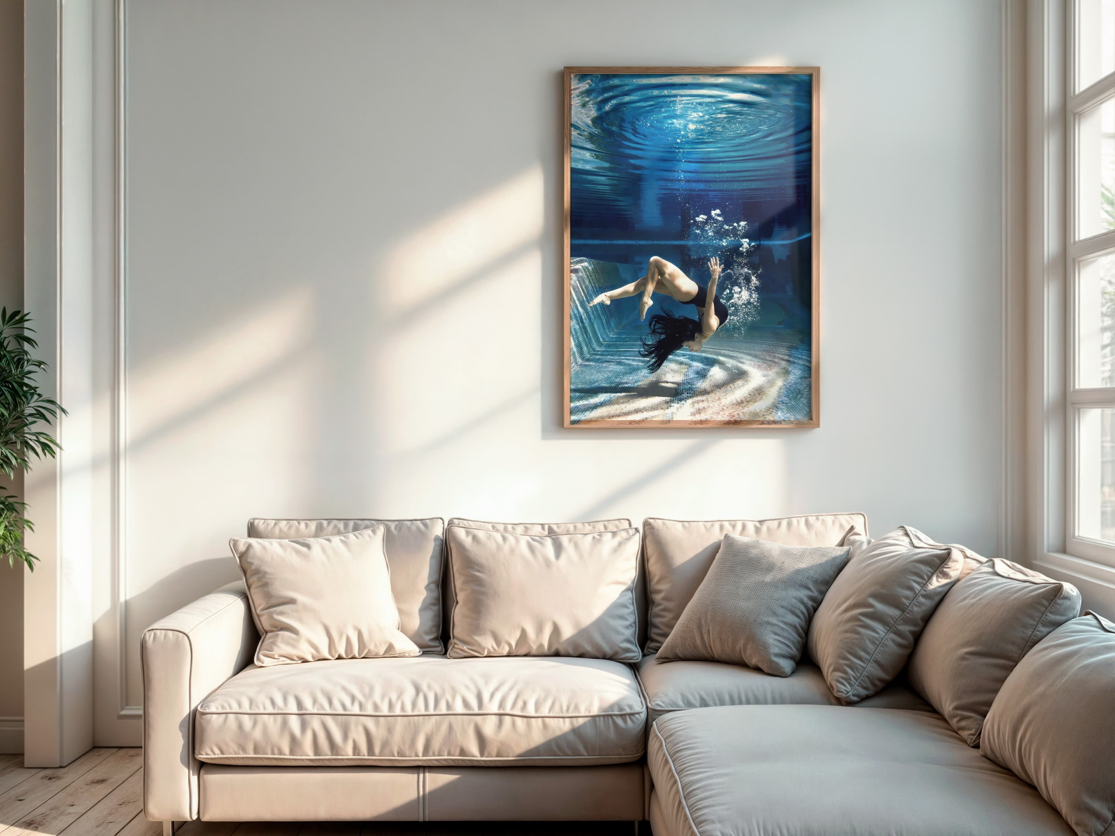 Underwater Woman Print
