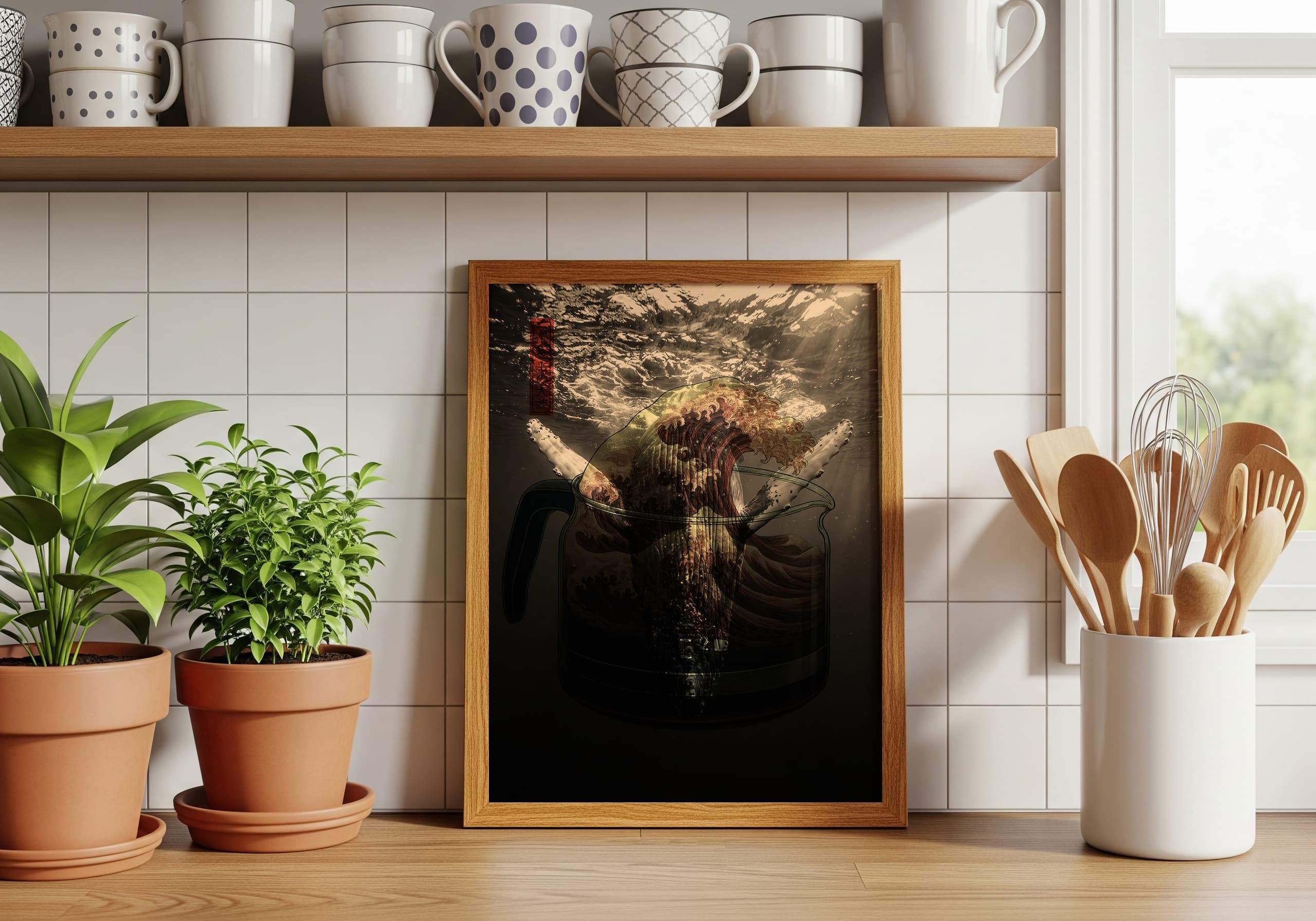 Whale Underwater Print