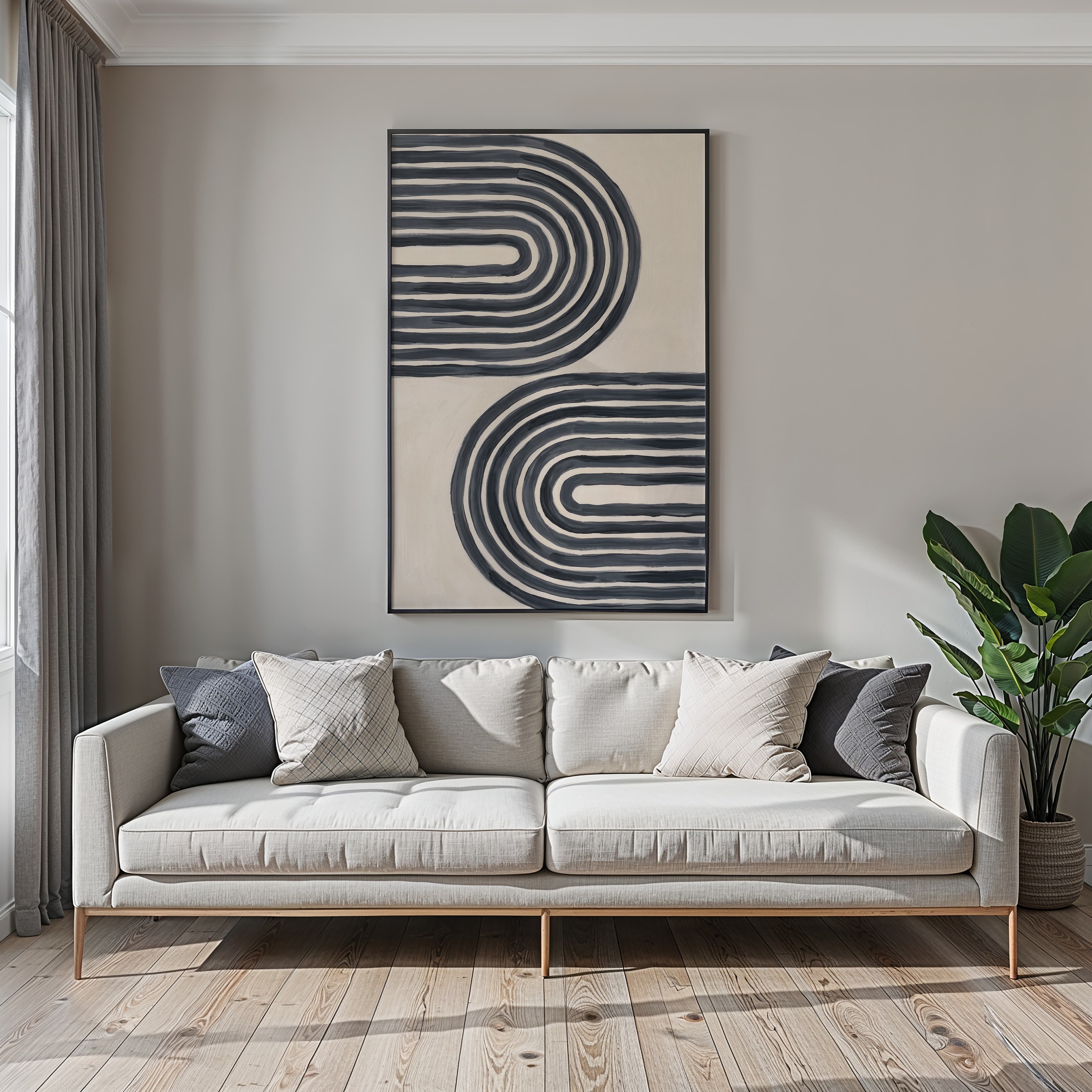 Abstract Line Art Print