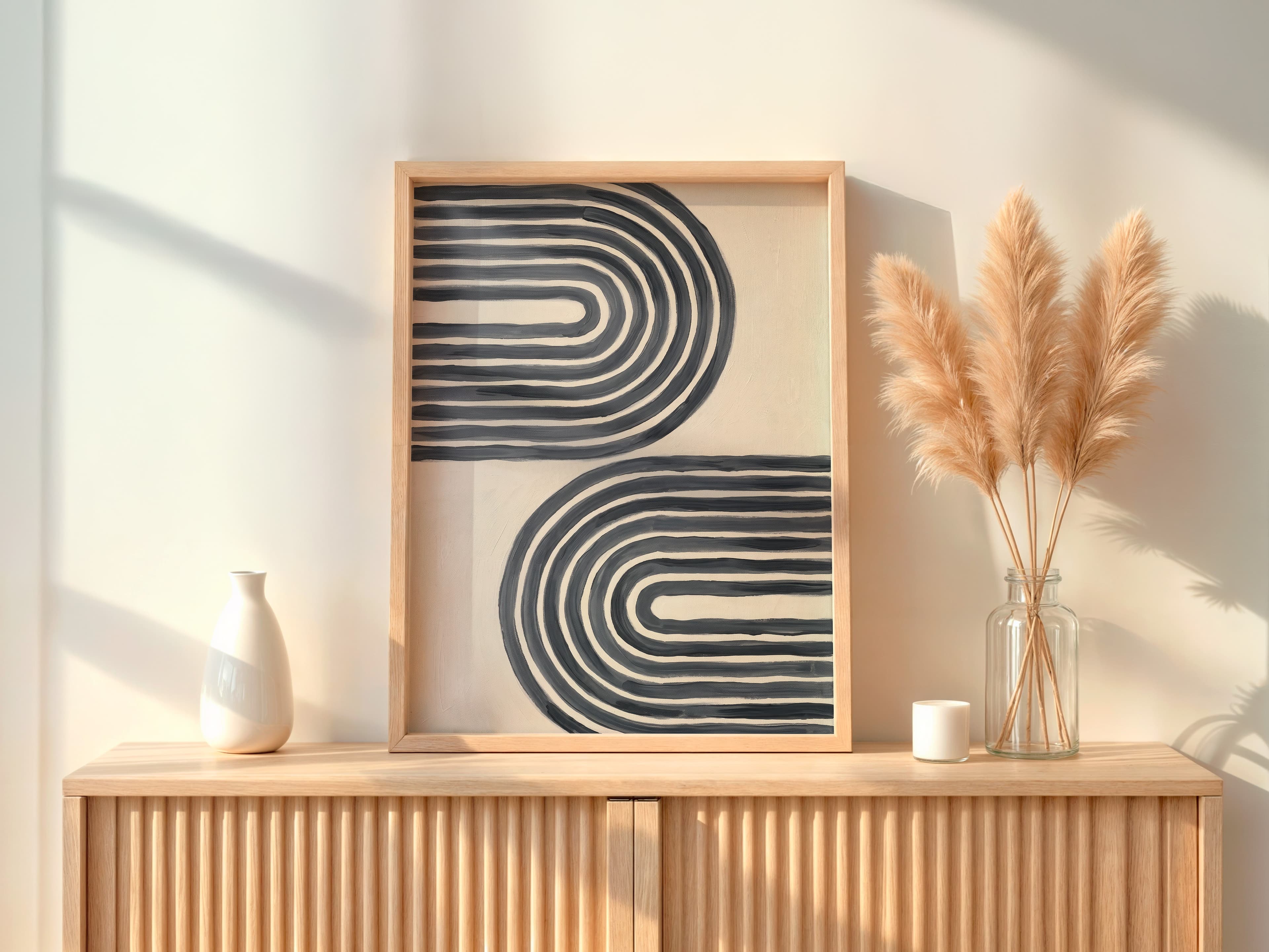 Abstract Line Art Print