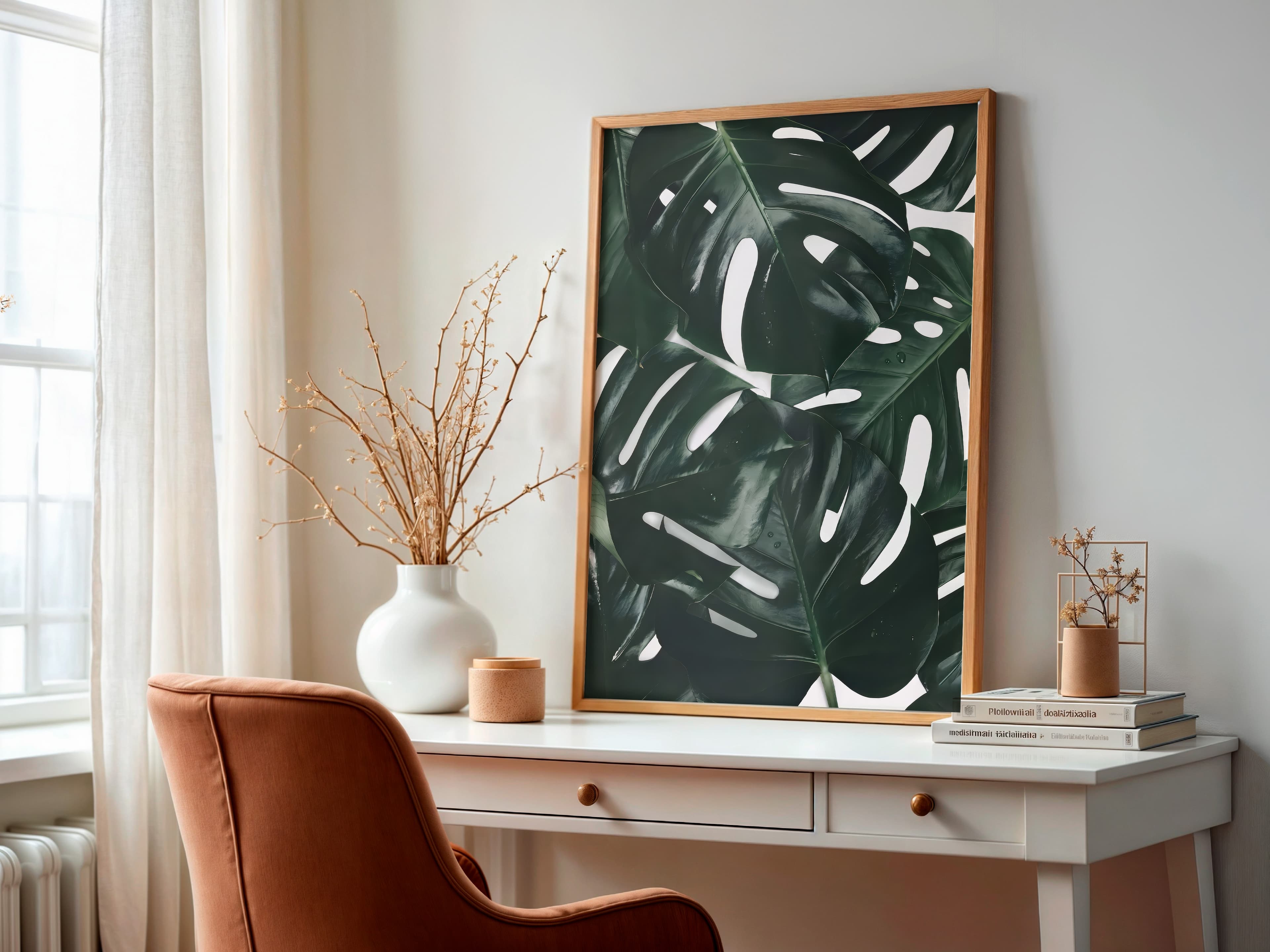 Monstera Leaf Print