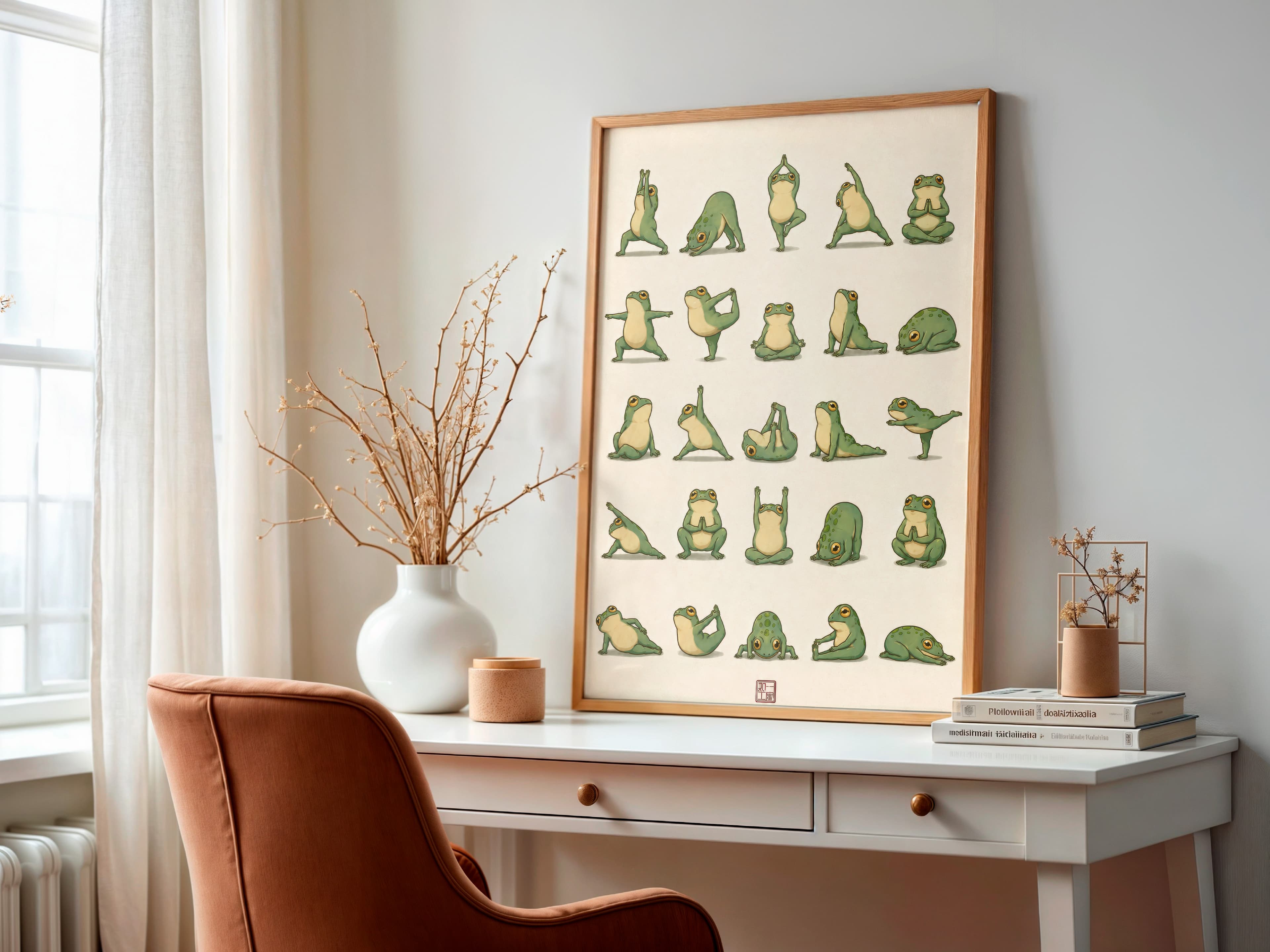 Yoga Frog Poster