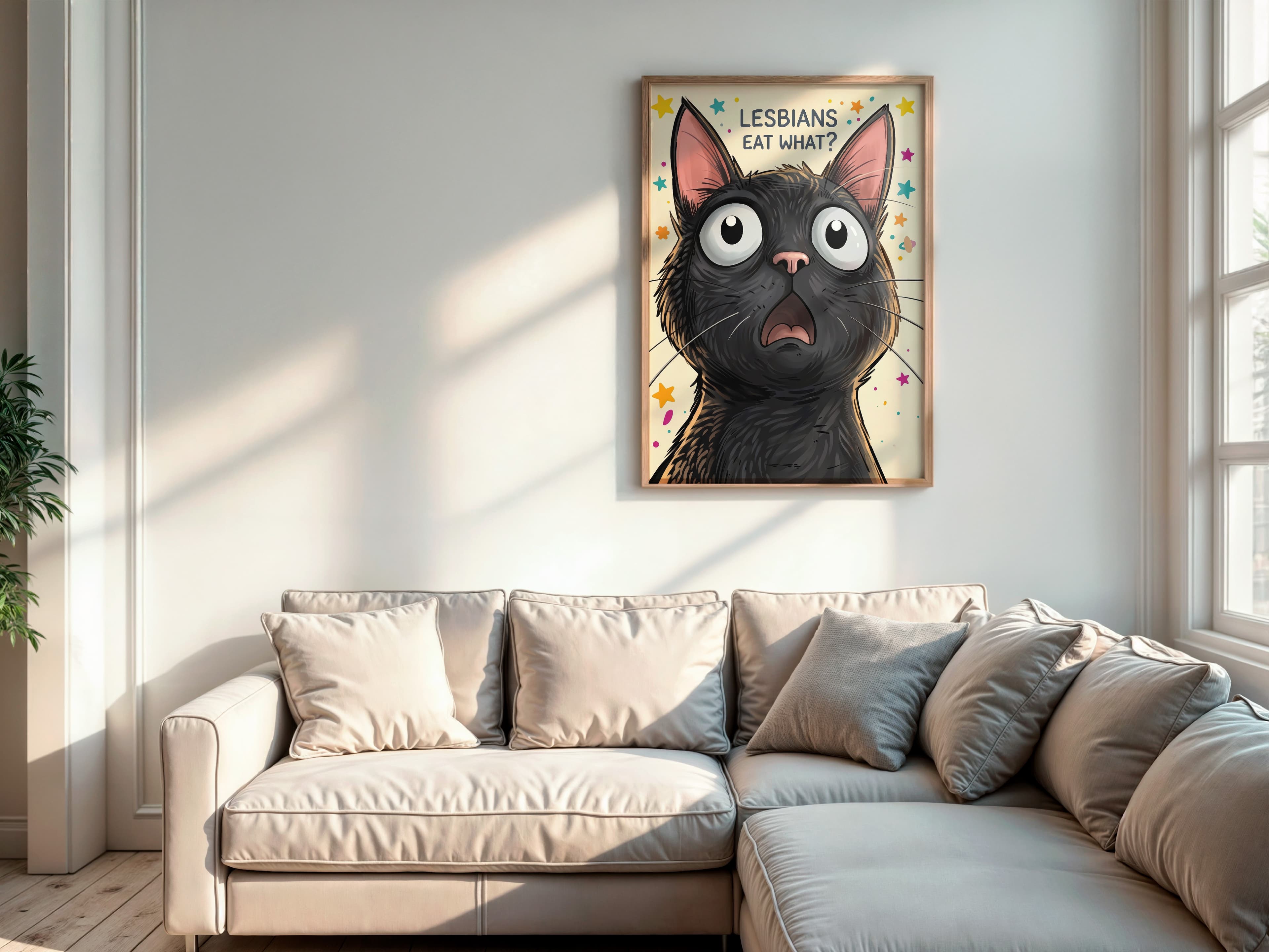 Cat in Toilet Poster