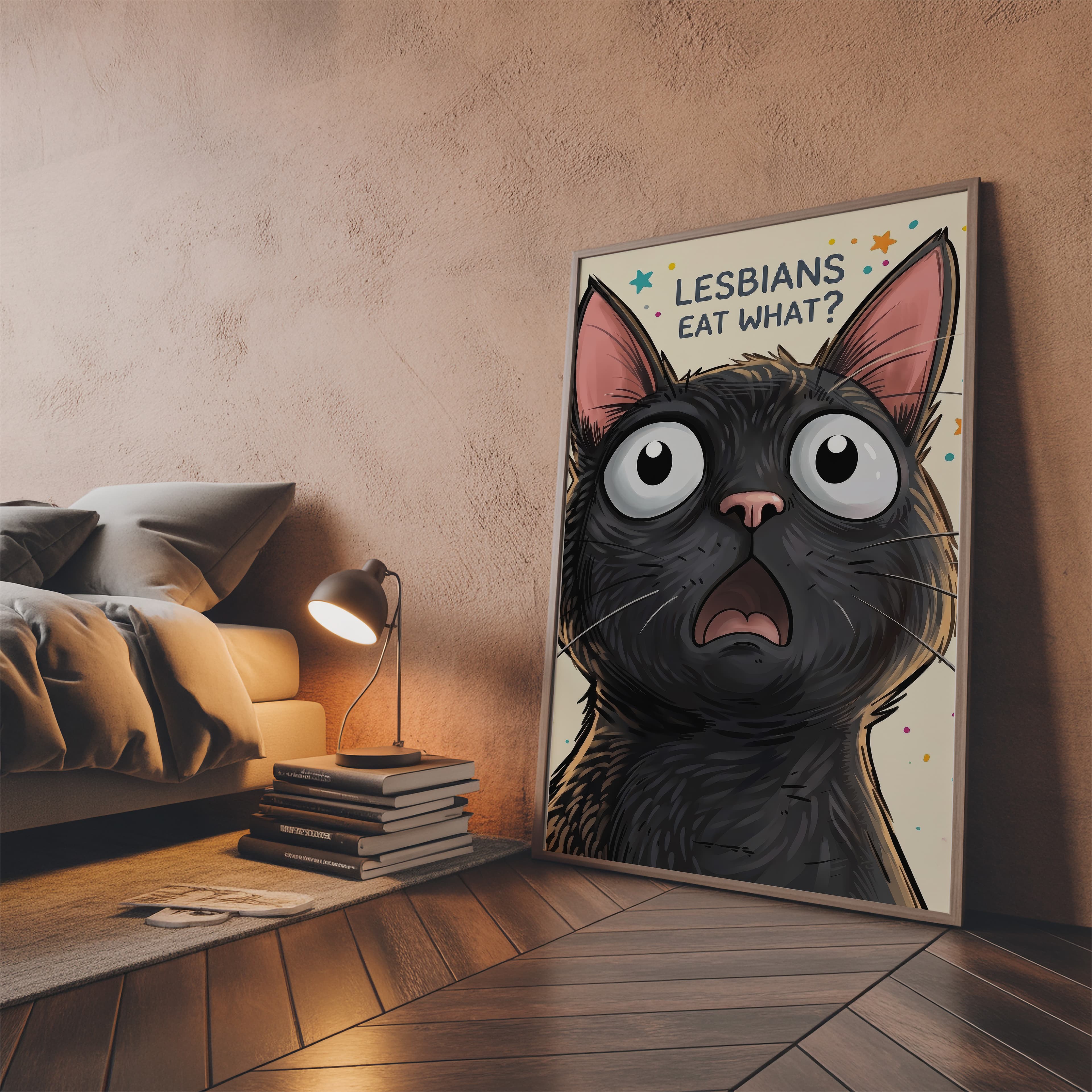 Cat in Toilet Poster