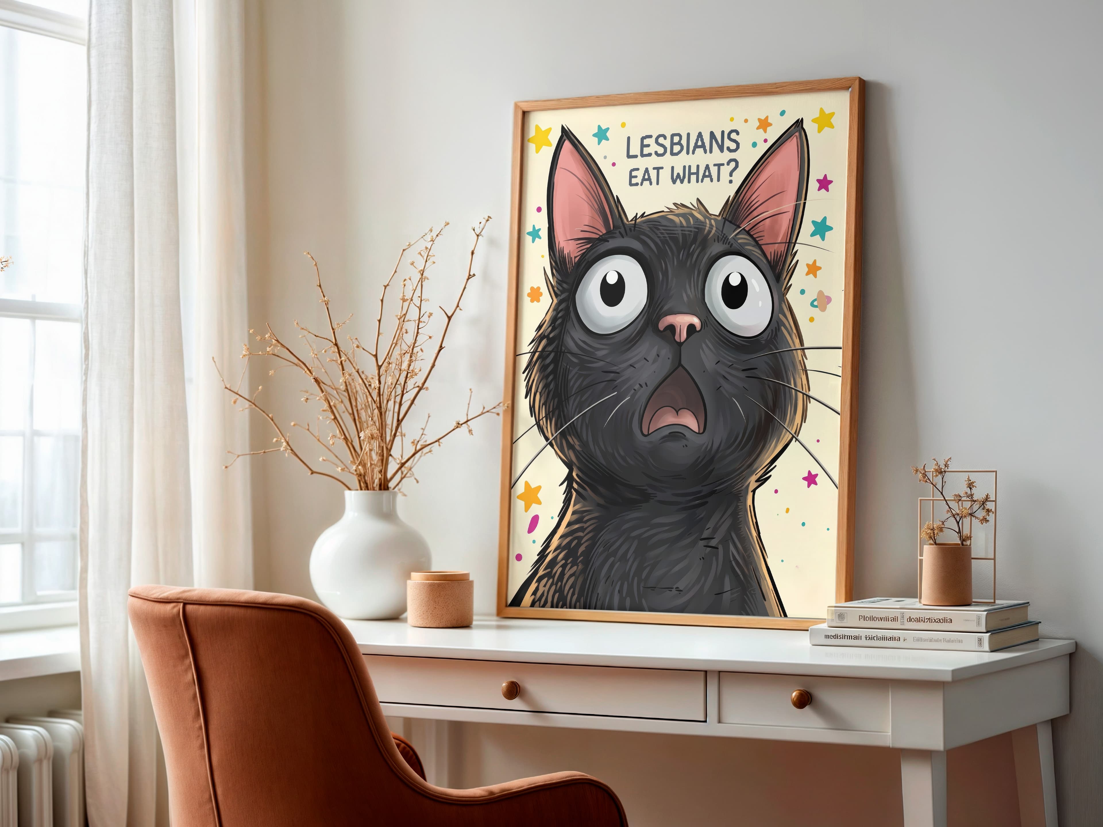Cat in Toilet Poster