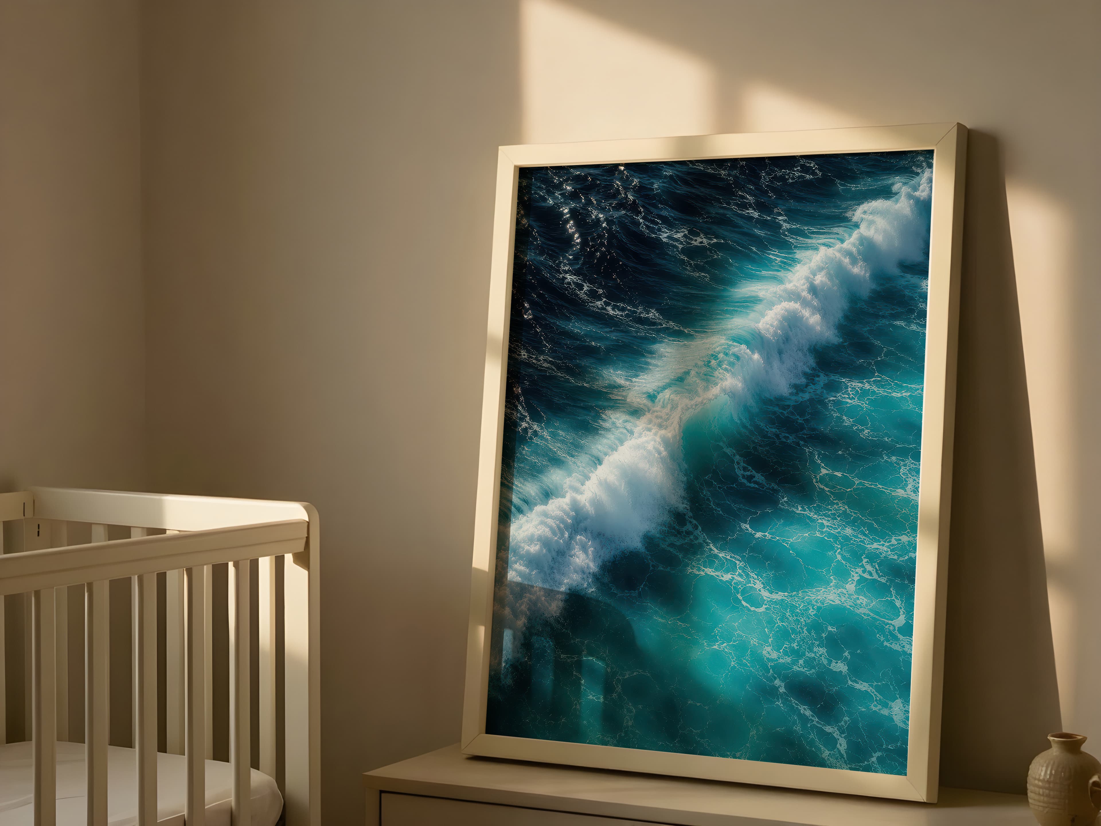 Ocean Wave Aerial Print