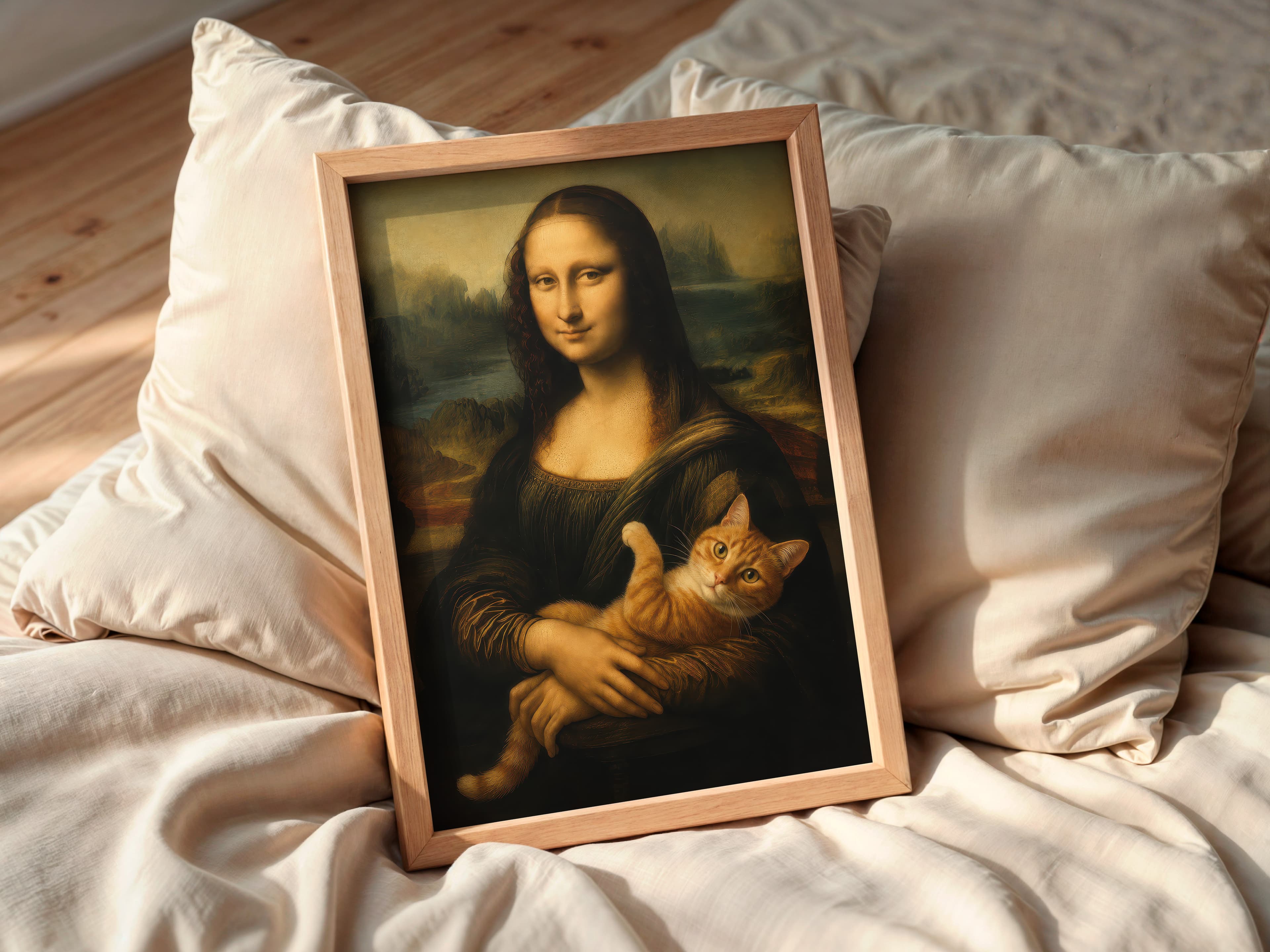 Mona Lisa Cat Print