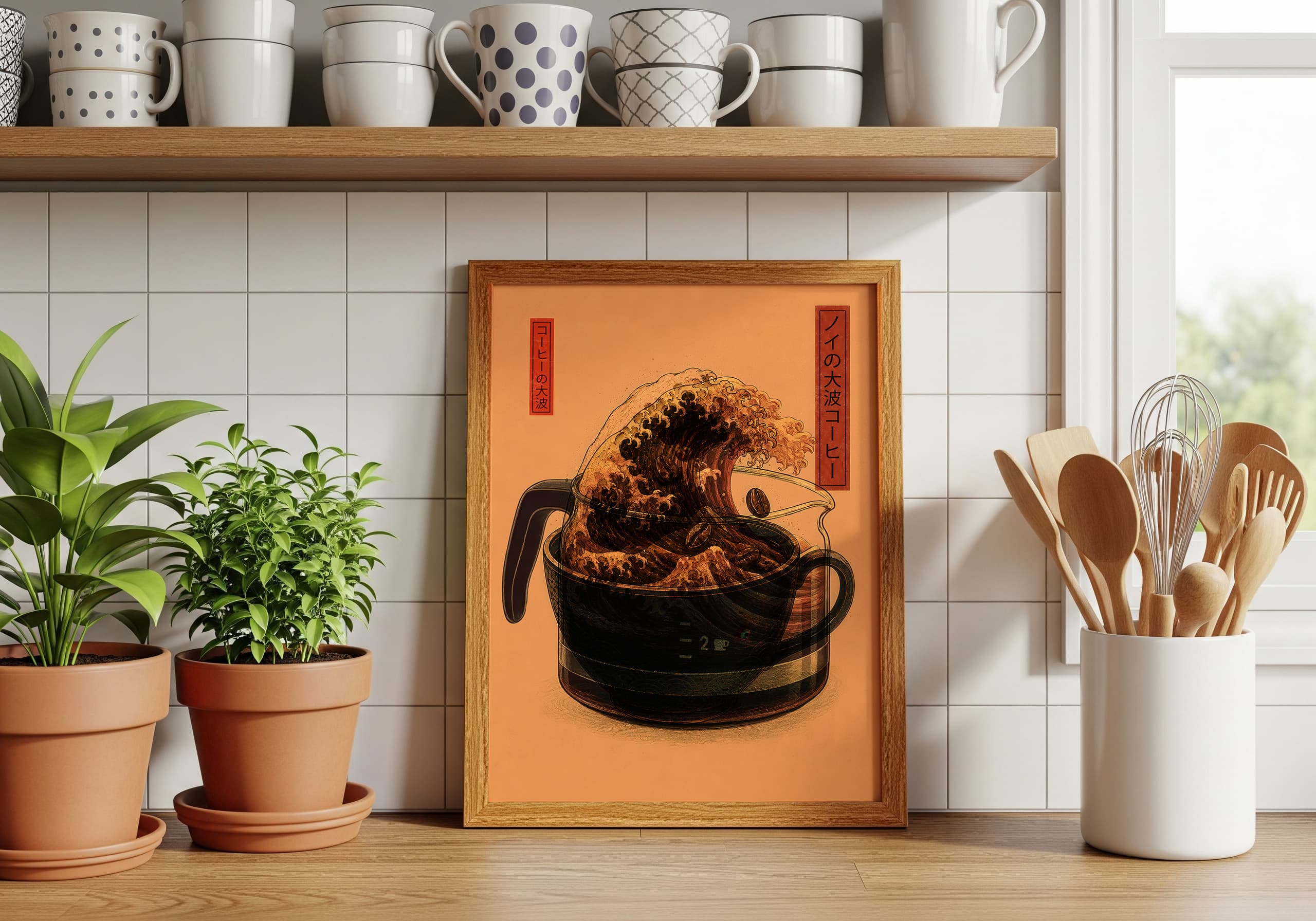 Coffee Wave Art Print