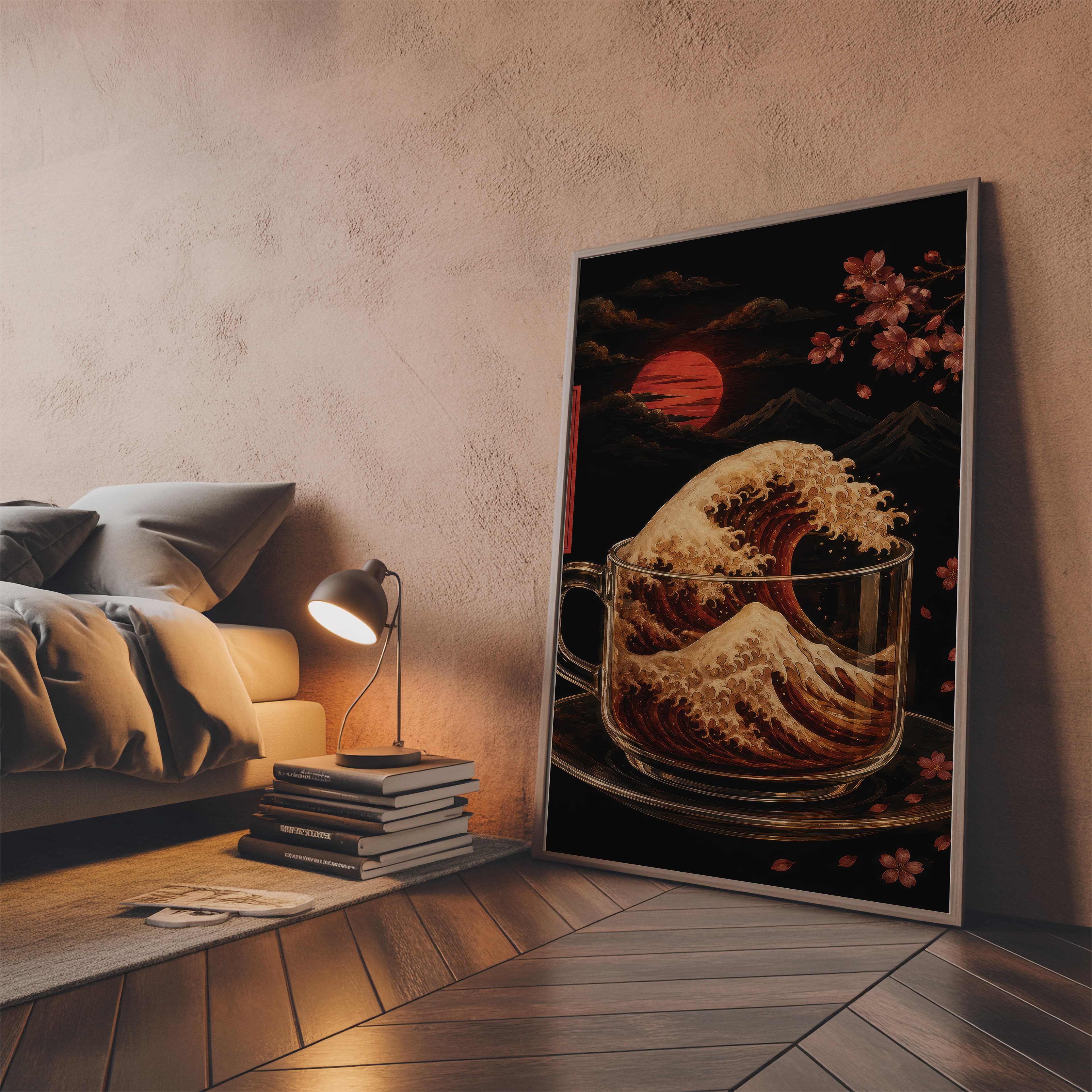 Coffee Wave Art Print