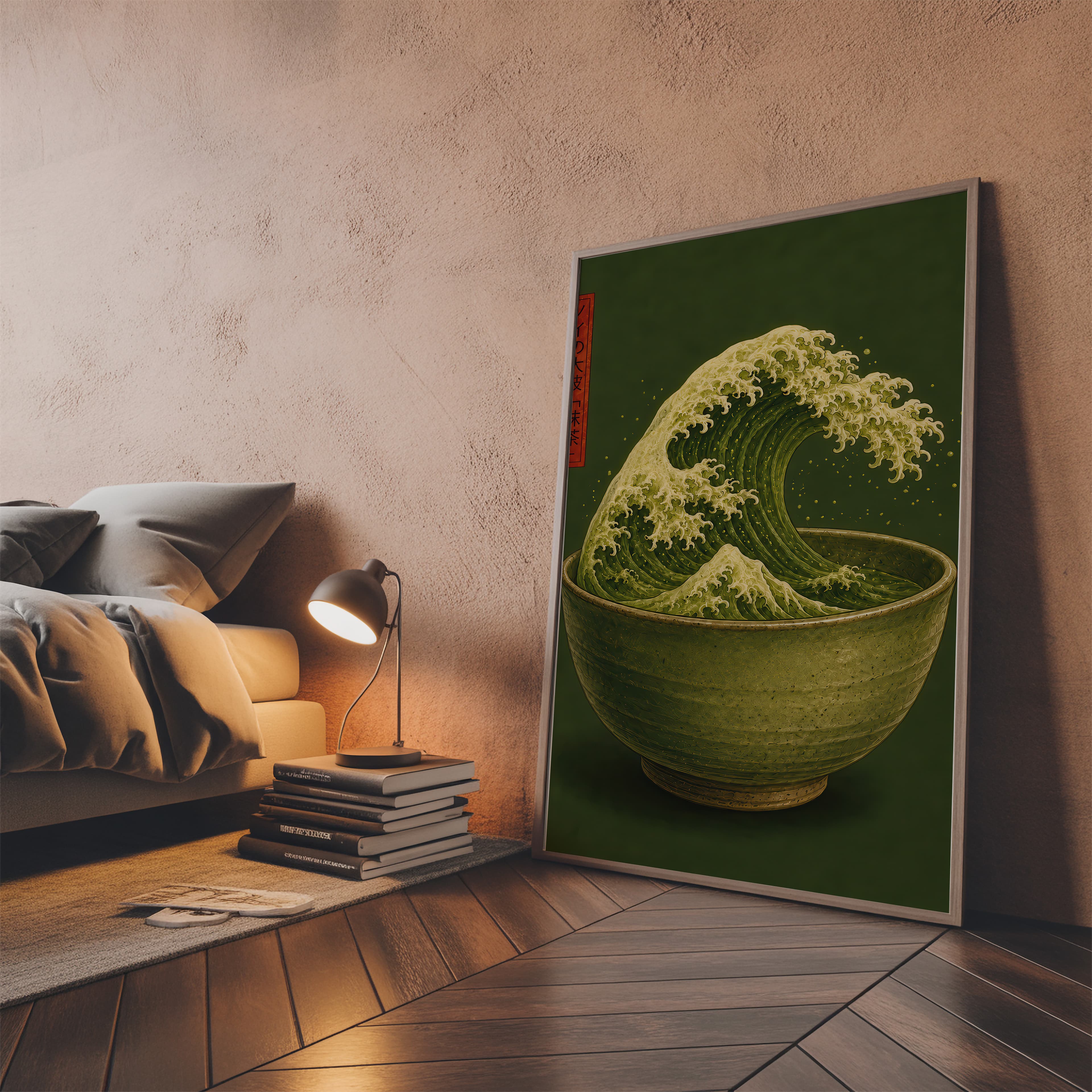 Matcha Wave Print
