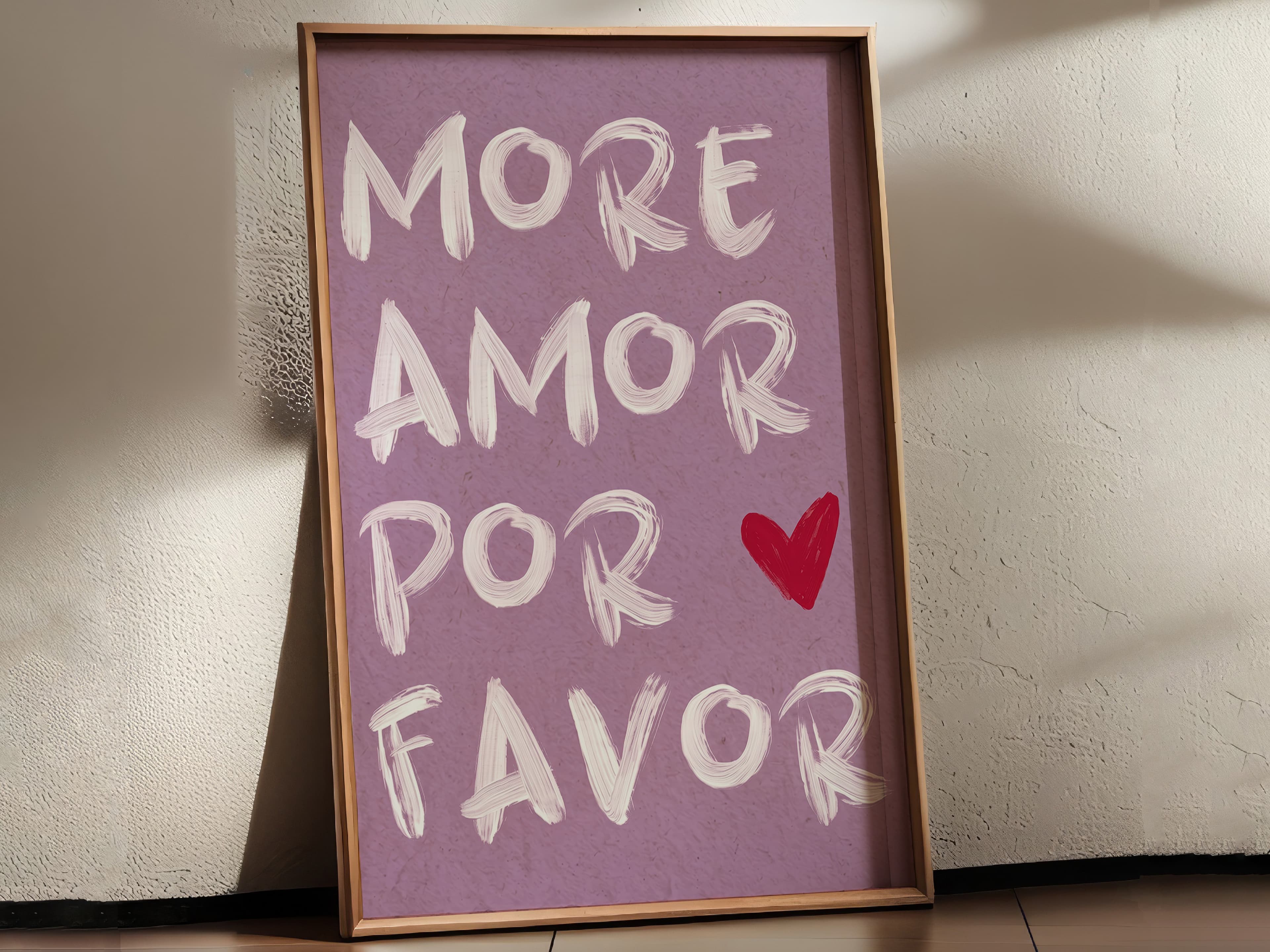 Purple Love Typography Print