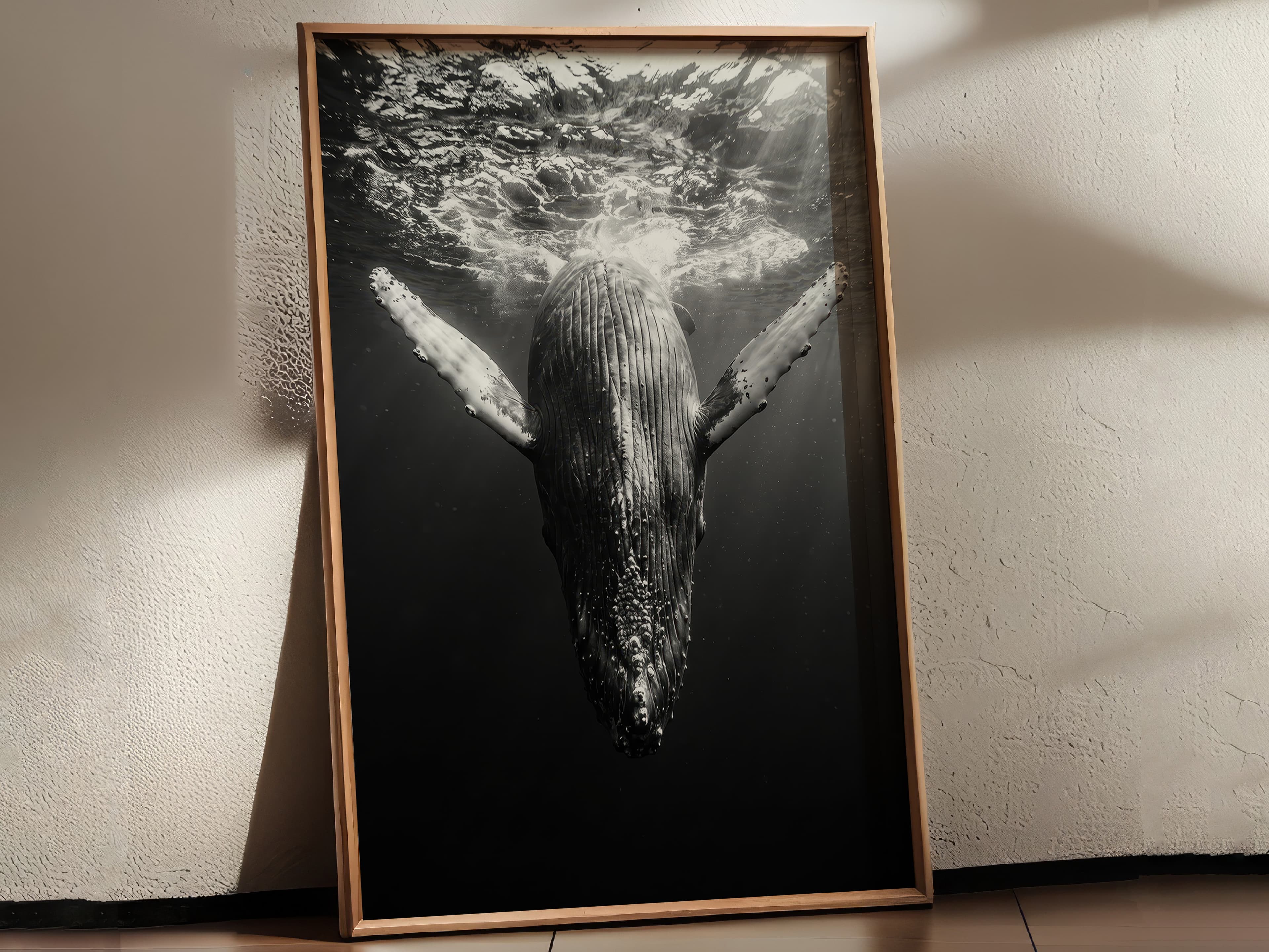 Whale Underwater Print